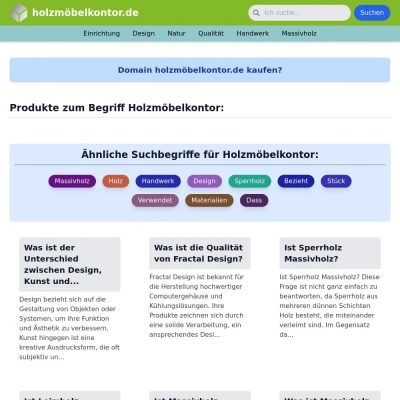 Screenshot holzmöbelkontor.de