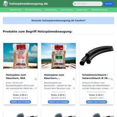 Screenshot holzspäneabsaugung.de