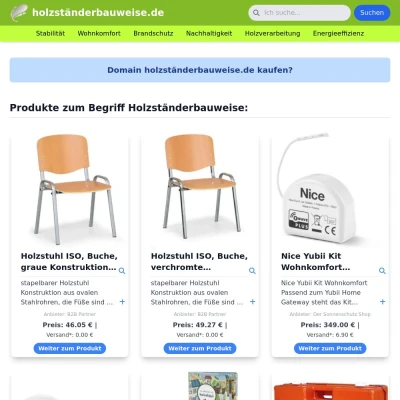 Screenshot holzständerbauweise.de