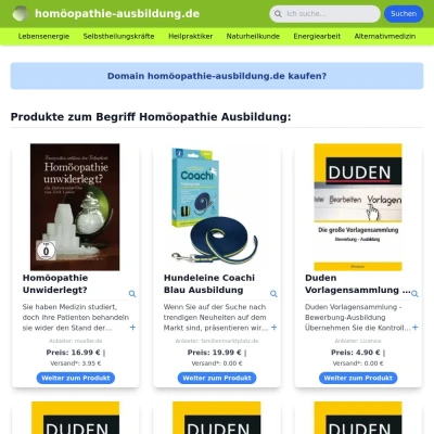 Screenshot homöopathie-ausbildung.de