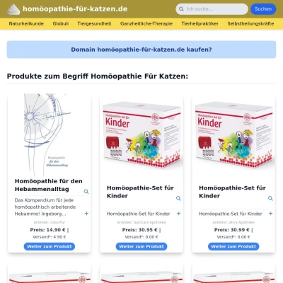 Screenshot homöopathie-für-katzen.de