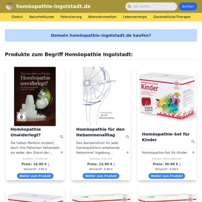 Screenshot homöopathie-ingolstadt.de