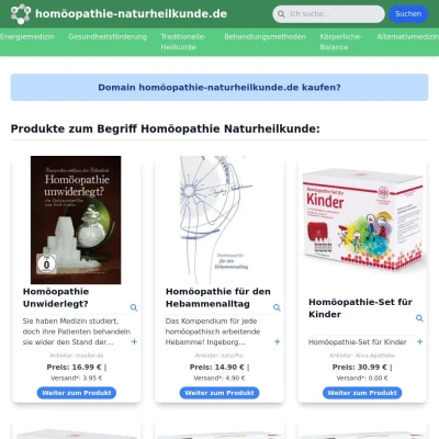 Screenshot homöopathie-naturheilkunde.de