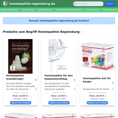 Screenshot homöopathie-regensburg.de