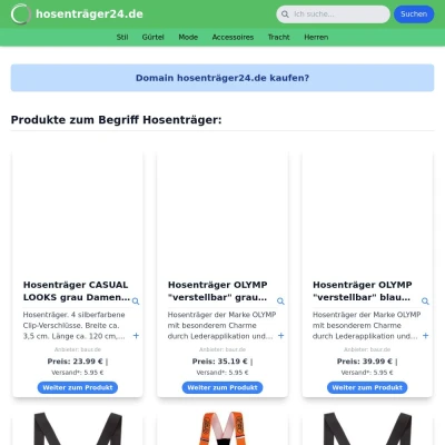 Screenshot hosenträger24.de