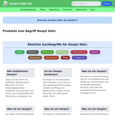 Screenshot hospiz-köln.de