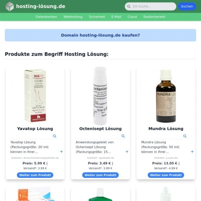 Screenshot hosting-lösung.de