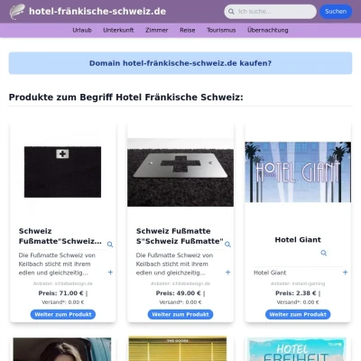 Screenshot hotel-fränkische-schweiz.de