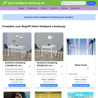 Screenshot hotel-heidpark-lüneburg.de