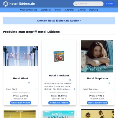 Screenshot hotel-lübben.de