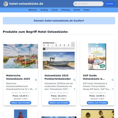 Screenshot hotel-ostseeküste.de
