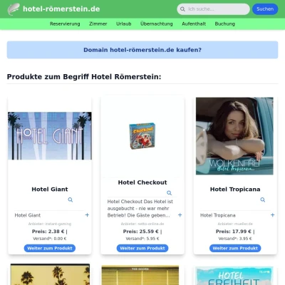 Screenshot hotel-römerstein.de
