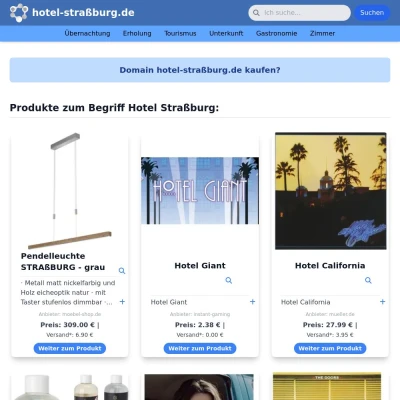 Screenshot hotel-straßburg.de