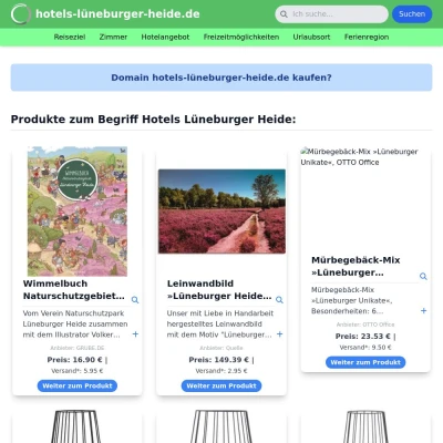 Screenshot hotels-lüneburger-heide.de