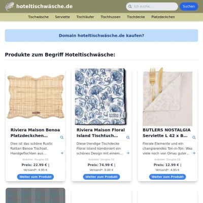 Screenshot hoteltischwäsche.de