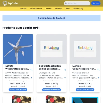 Screenshot hpö.de