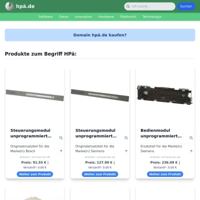 Screenshot hpä.de