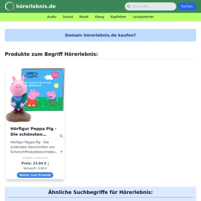 Screenshot hörerlebnis.de