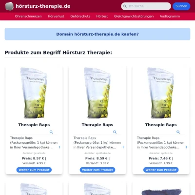 Screenshot hörsturz-therapie.de