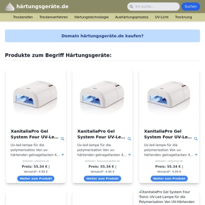 Screenshot härtungsgeräte.de