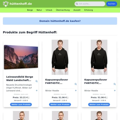 Screenshot hüttenhoff.de