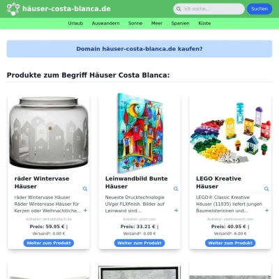 Screenshot häuser-costa-blanca.de