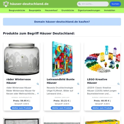 Screenshot häuser-deutschland.de