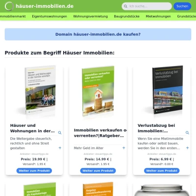 Screenshot häuser-immobilien.de