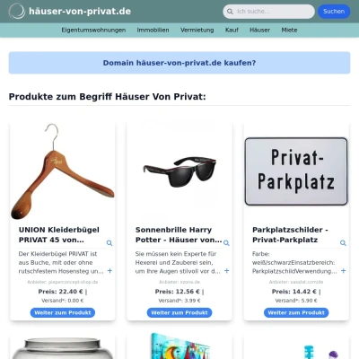 Screenshot häuser-von-privat.de