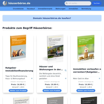 Screenshot häuserbörse.de