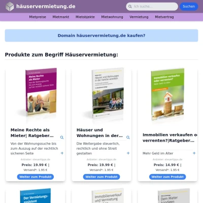 Screenshot häuservermietung.de