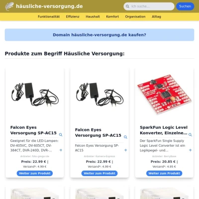 Screenshot häusliche-versorgung.de