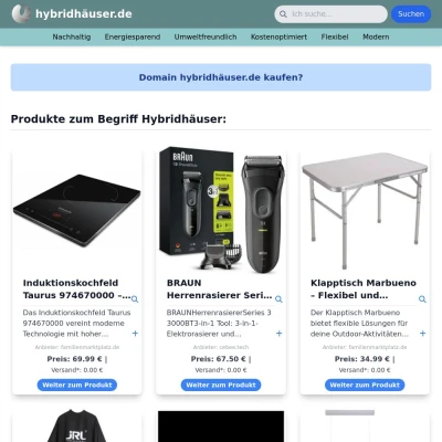 Screenshot hybridhäuser.de