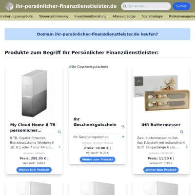 Screenshot ihr-persönlicher-finanzdienstleister.de