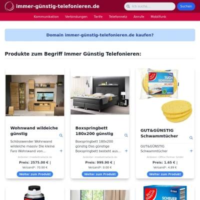 Screenshot immer-günstig-telefonieren.de