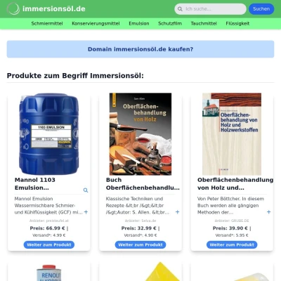 Screenshot immersionsöl.de