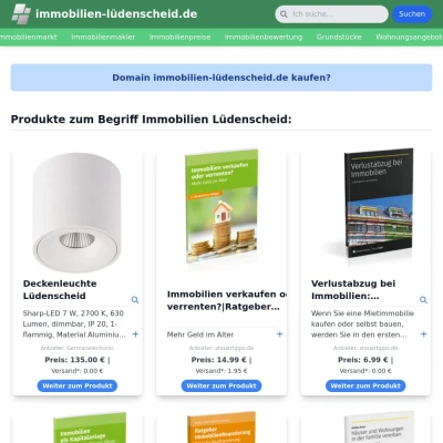 Screenshot immobilien-lüdenscheid.de