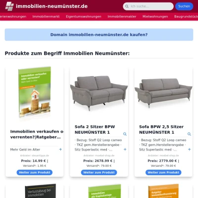 Screenshot immobilien-neumünster.de