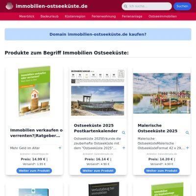 Screenshot immobilien-ostseeküste.de