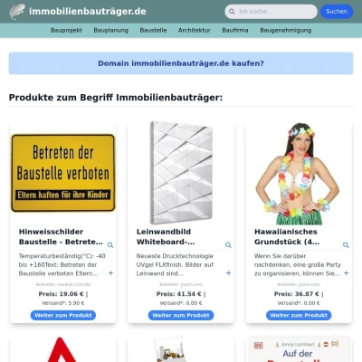 Screenshot immobilienbauträger.de