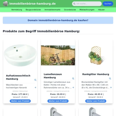 Screenshot immobilienbörse-hamburg.de