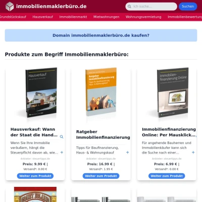 Screenshot immobilienmaklerbüro.de