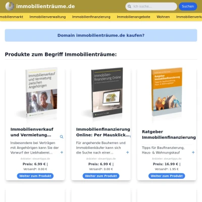 Screenshot immobilienträume.de