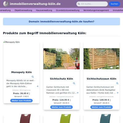 Screenshot immobilienverwaltung-köln.de