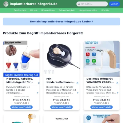 Screenshot implantierbares-hörgerät.de