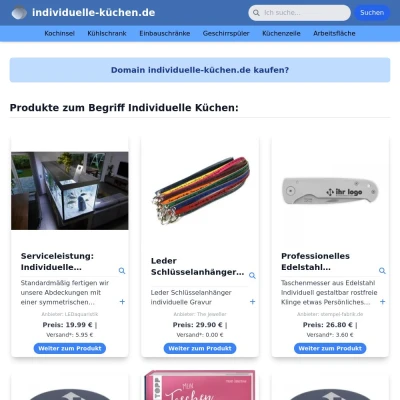 Screenshot individuelle-küchen.de