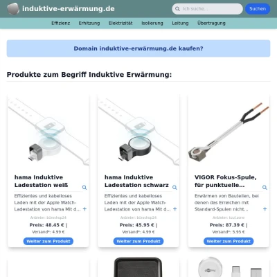 Screenshot induktive-erwärmung.de
