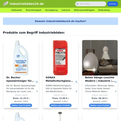 Screenshot industrieböden24.de