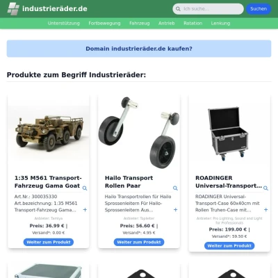 Screenshot industrieräder.de