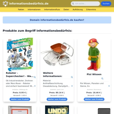 Screenshot informationsbedürfnis.de